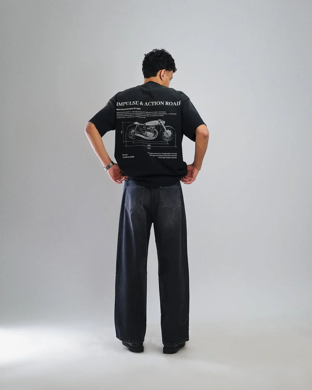 T-shirt Impulse & Action Road Black