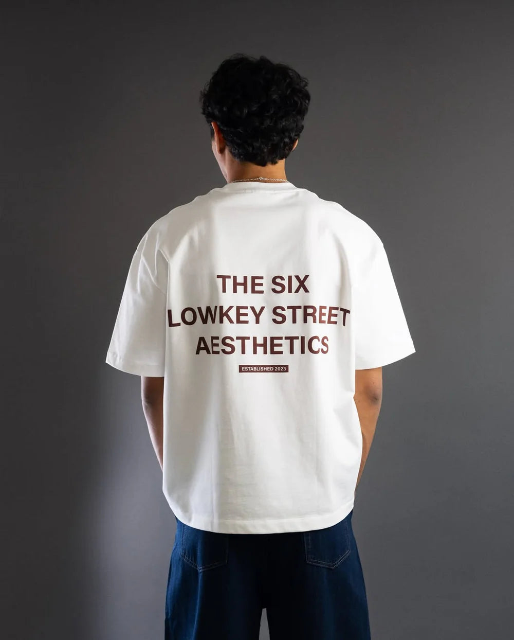 T-shirt Lowkey Street Aesthetics White