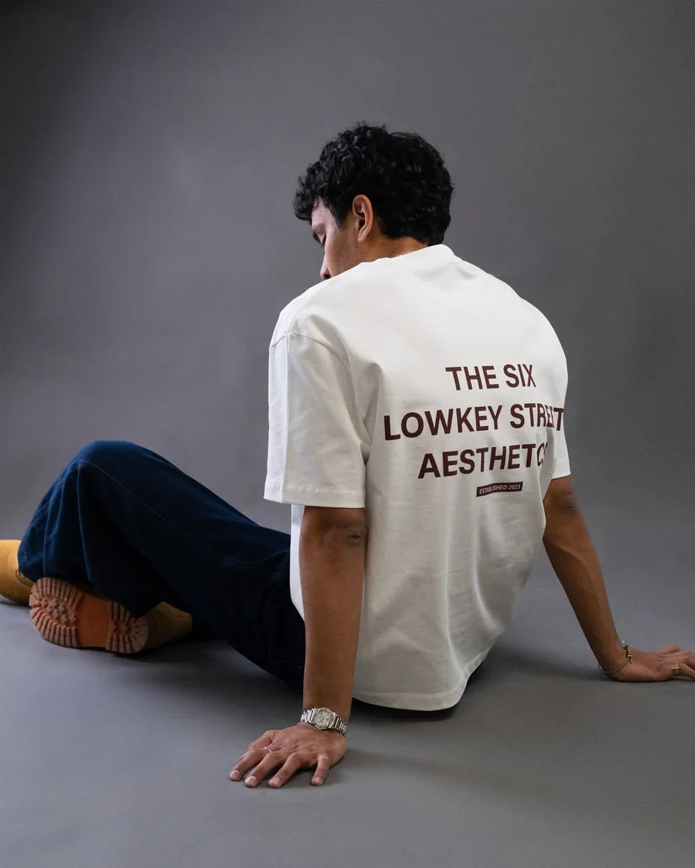 T-shirt Lowkey Street Aesthetics White