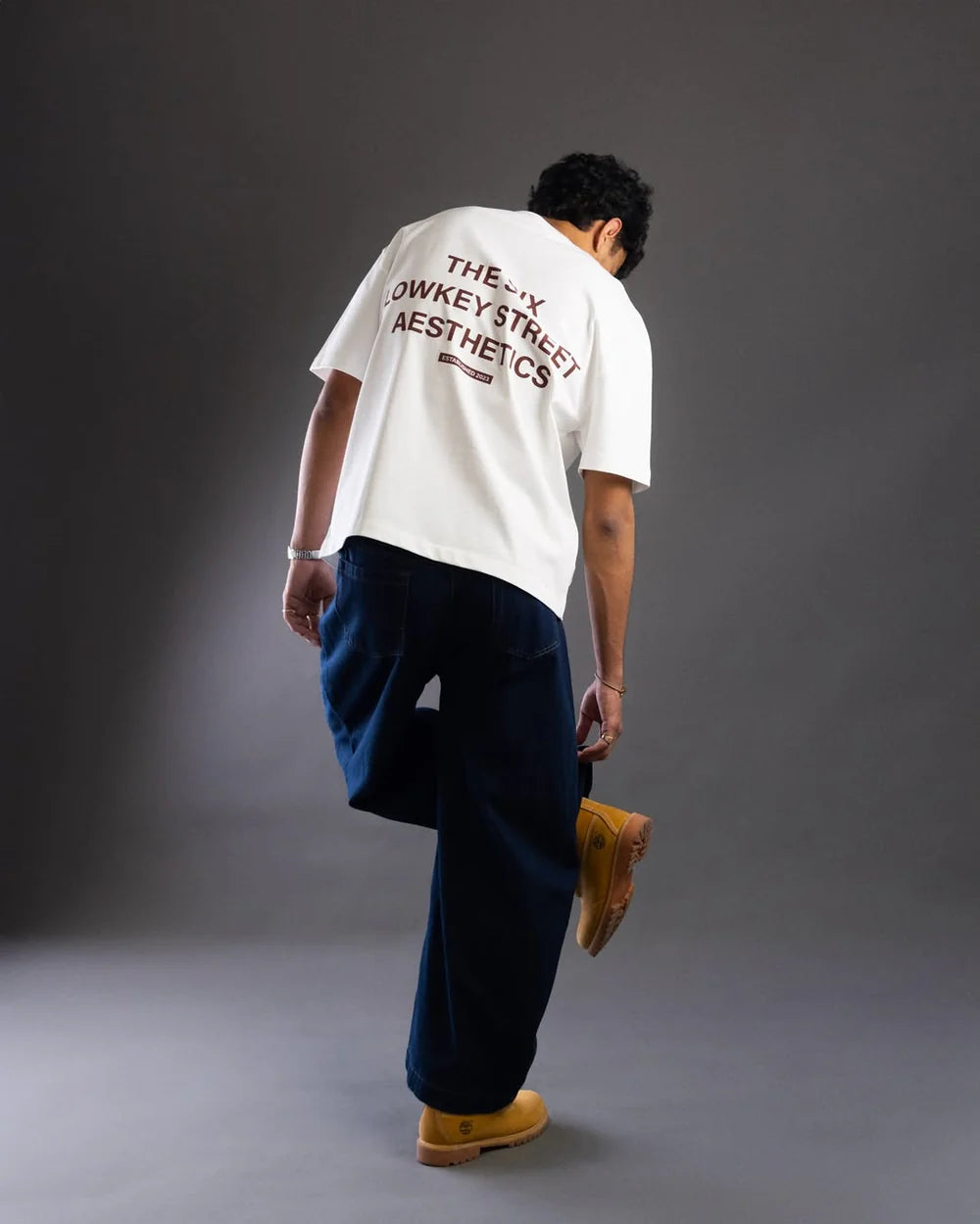 T-shirt Lowkey Street Aesthetics White