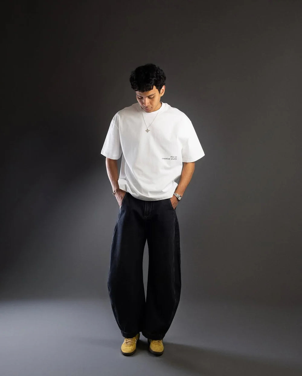 T-shirt Lowkey Street Aesthetics White