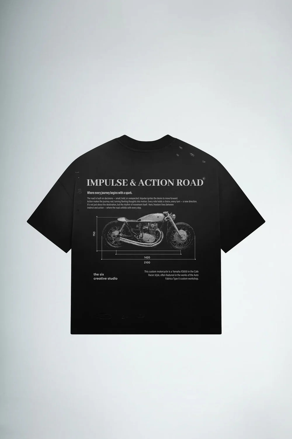 T-shirt Impulse & Action Road Black